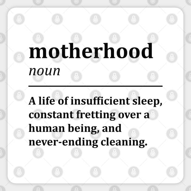 Funny Motherhood Dictionary Definition Sticker by rustydoodle